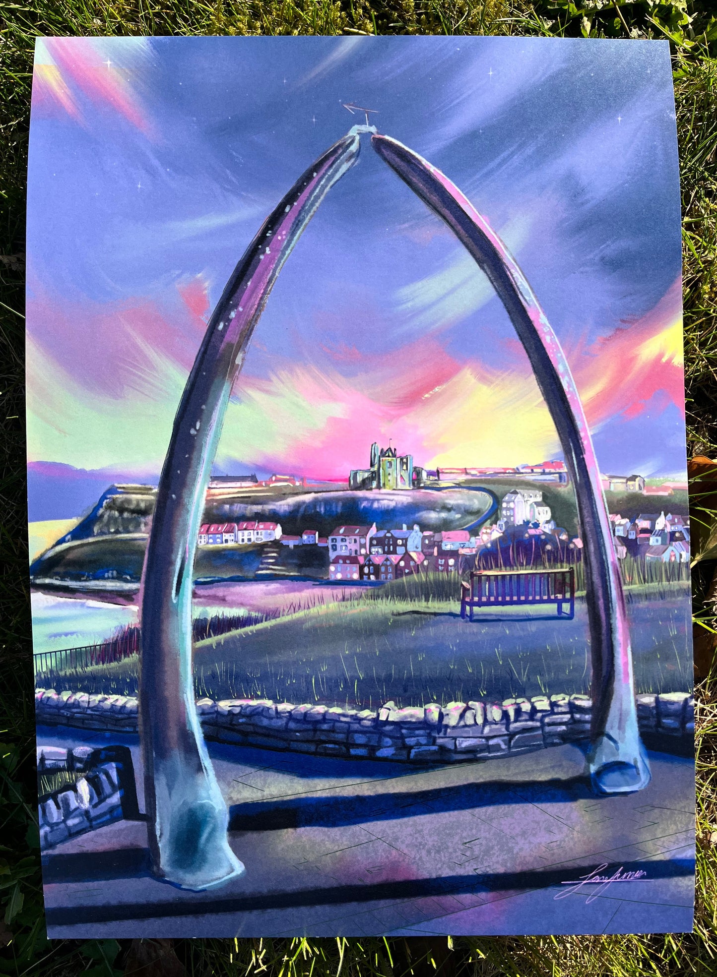 Whitby Whale Bone Arch print