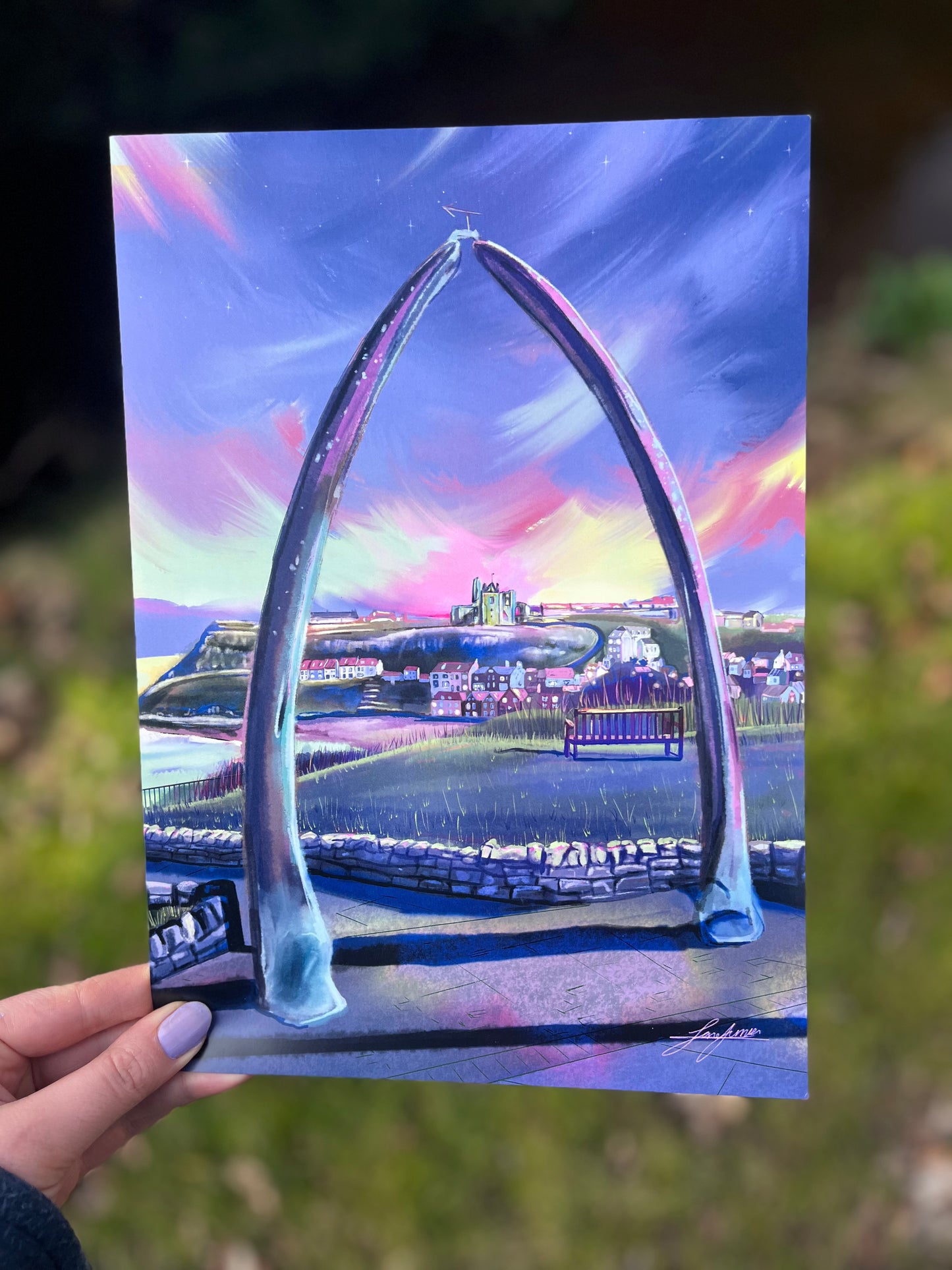 Whitby Whale Bones Print