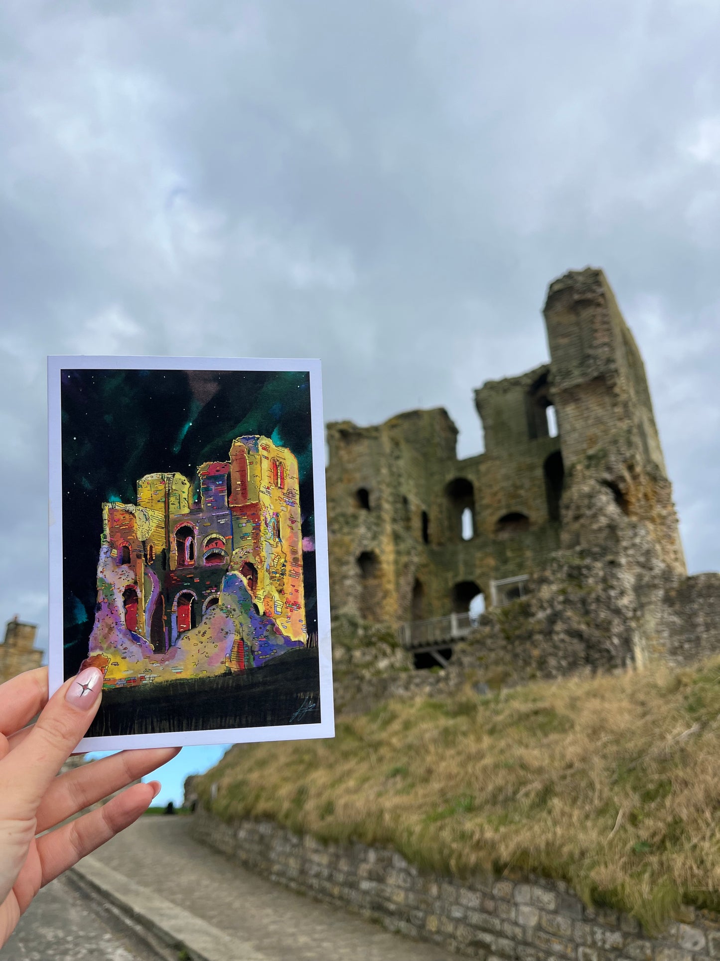 Scarborough Castle Greetings Card