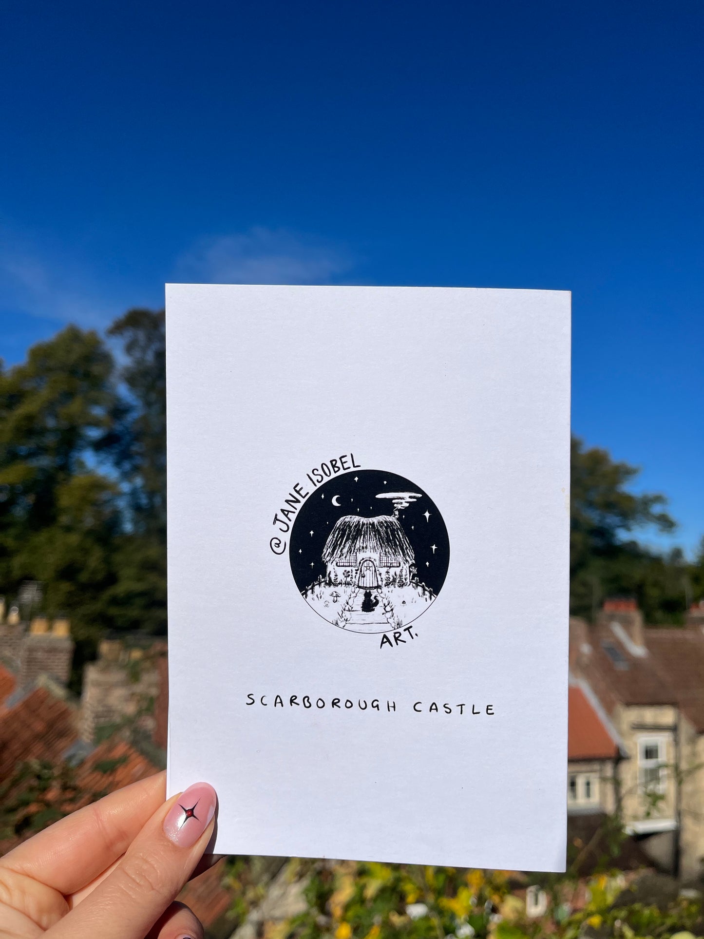 Scarborough Castle Greetings Card