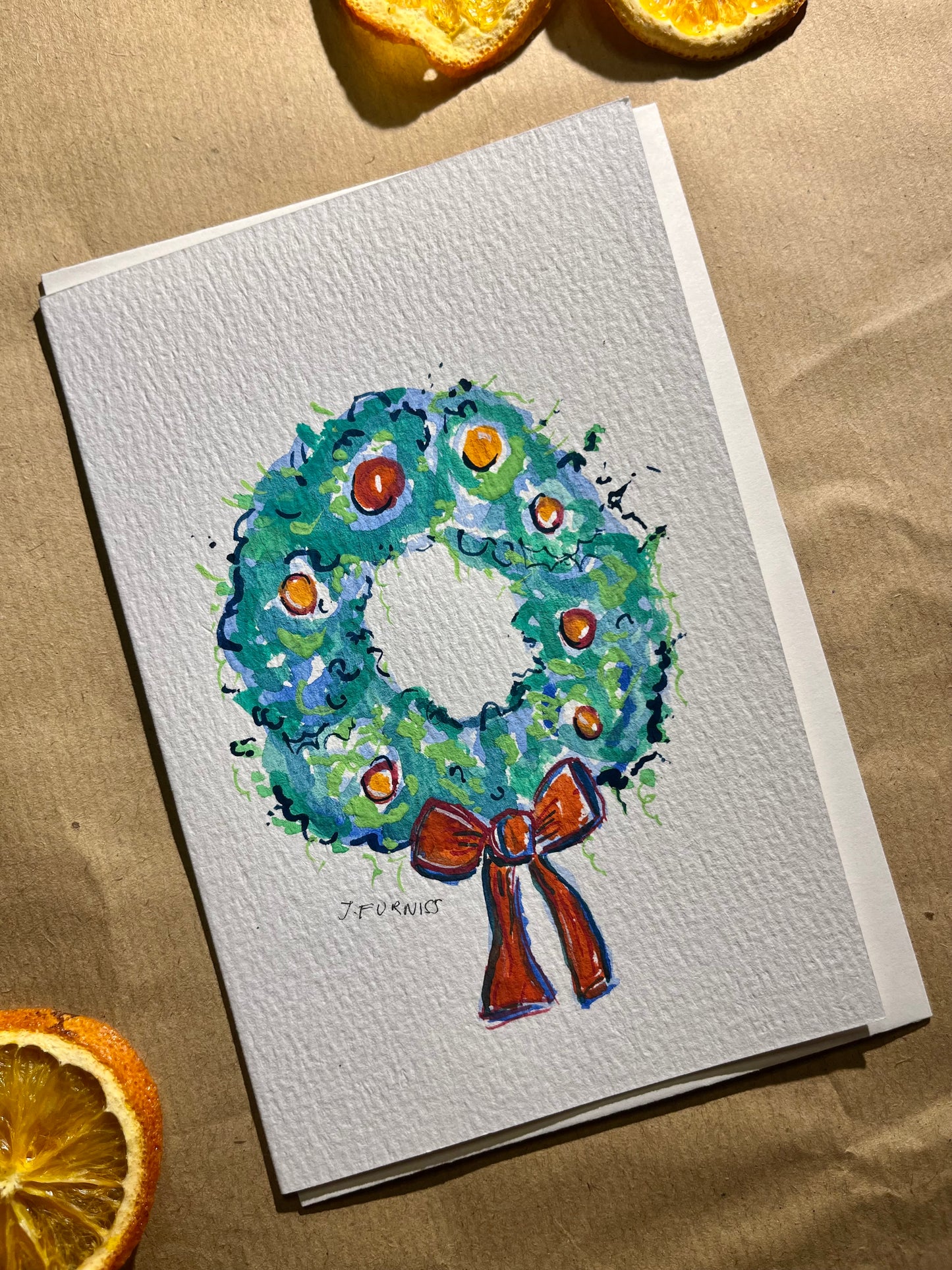 Hand Painted Christmas Cards