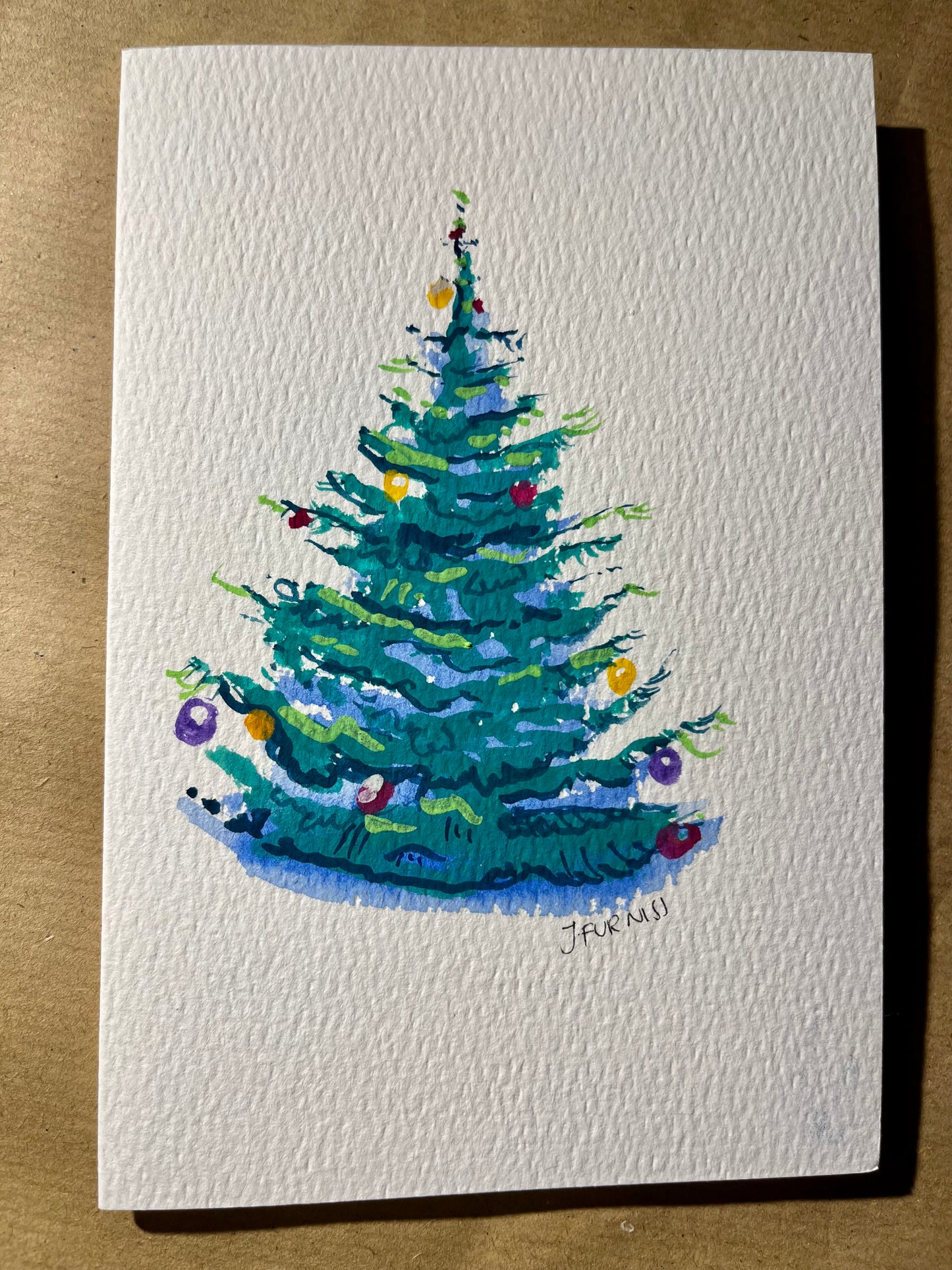 Hand Painted Christmas Cards