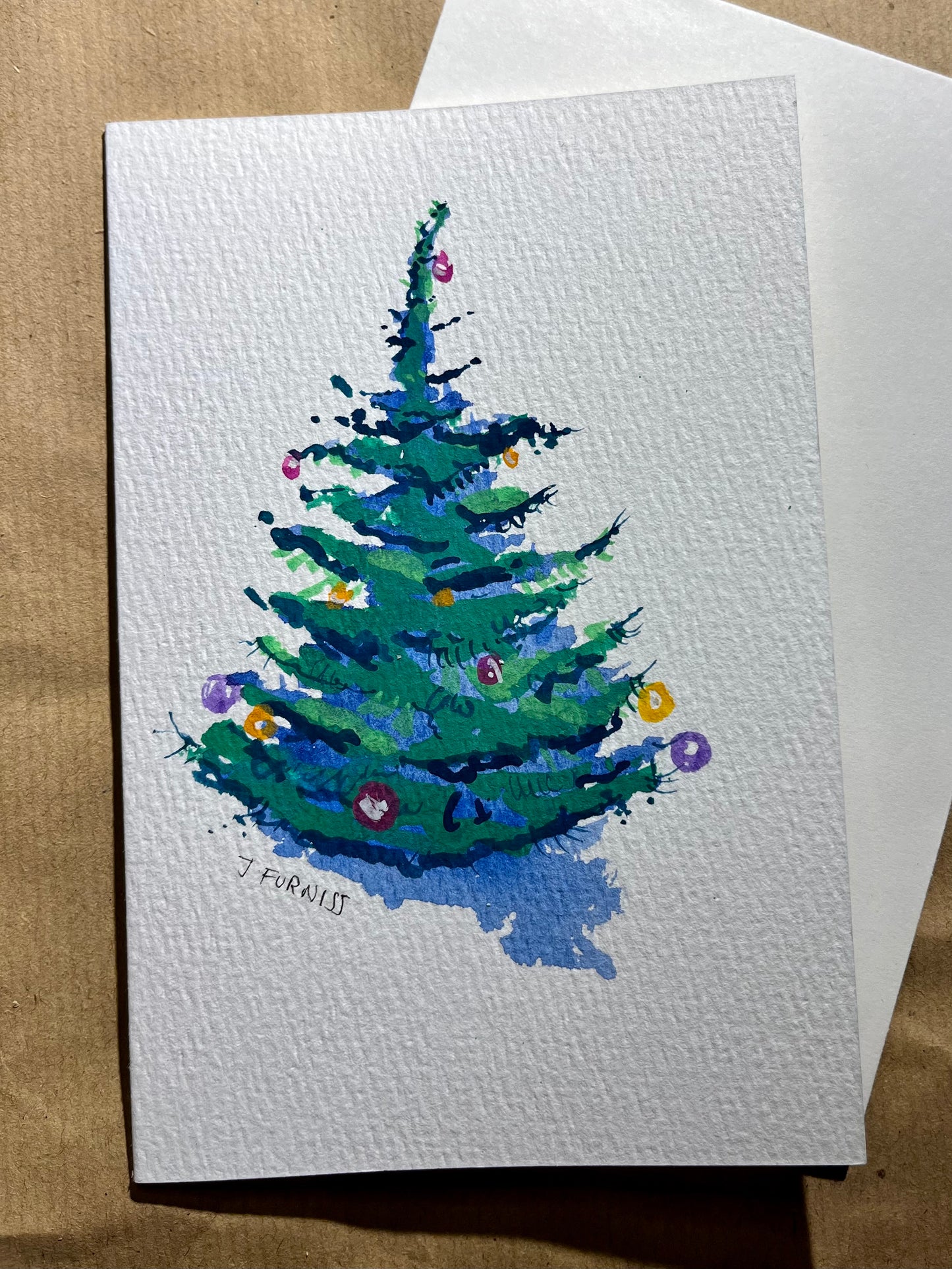 Hand Painted Christmas Cards