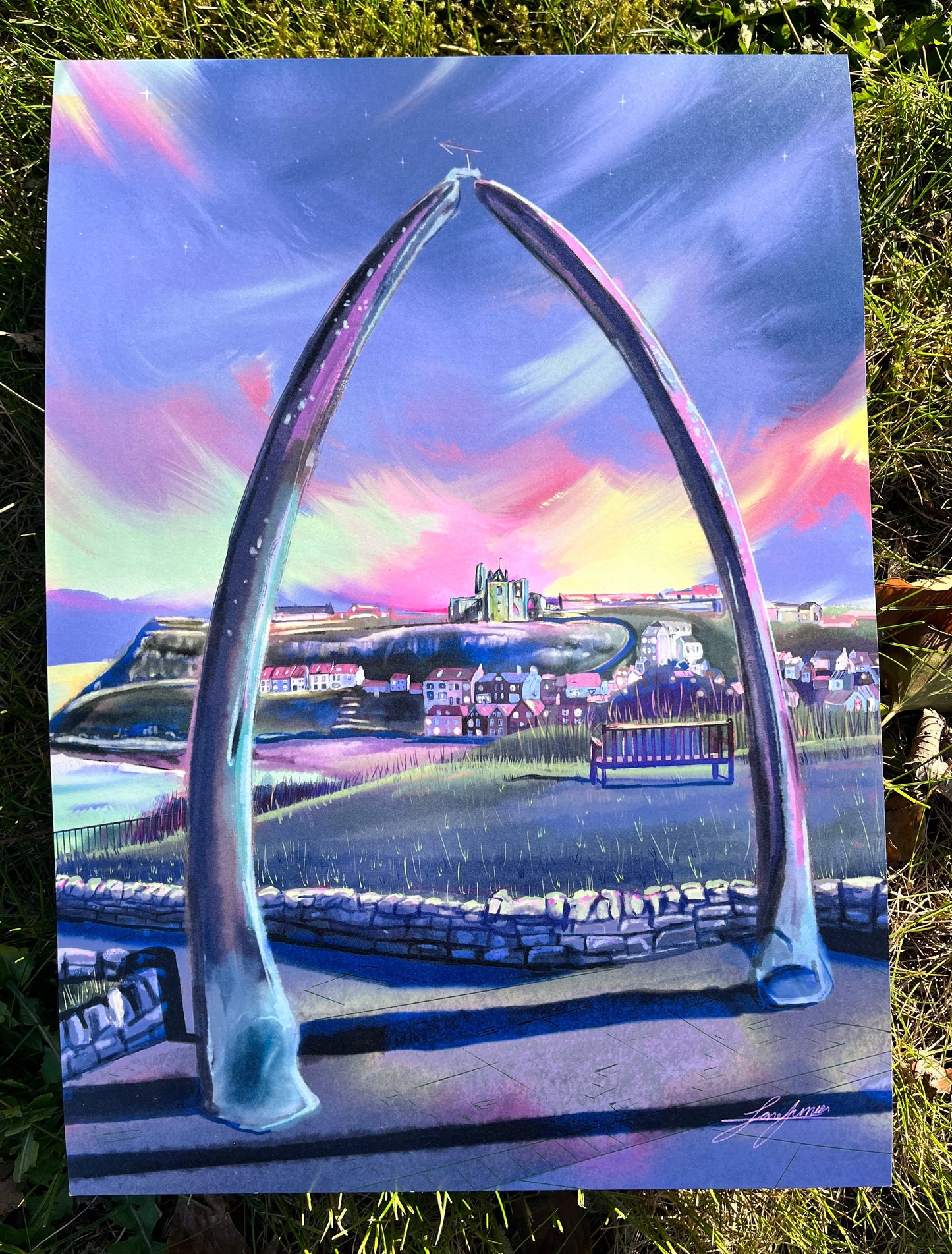 Whitby Whale Bone Arch print