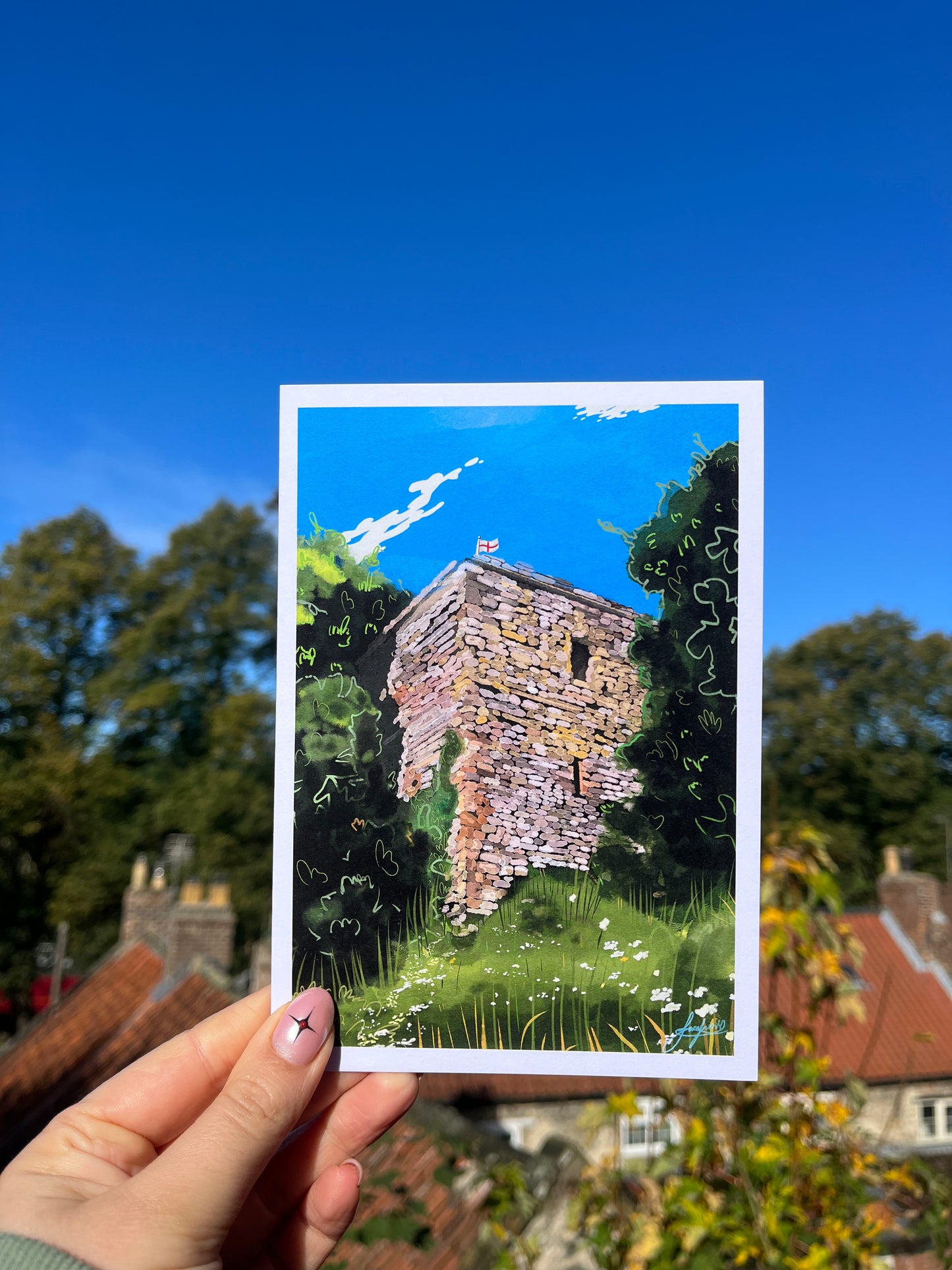 Pickering Castle Greetings Card