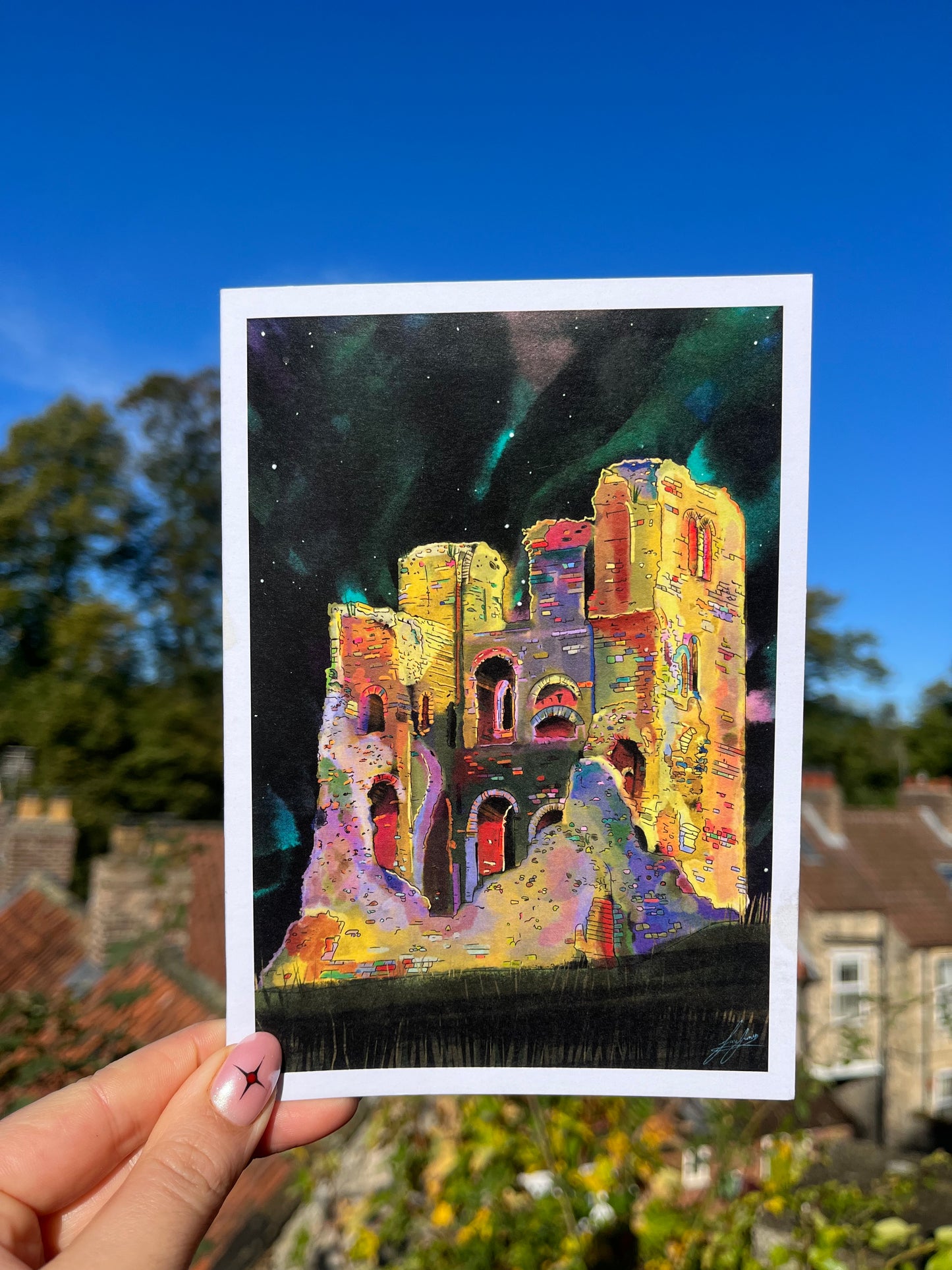 Scarborough Castle Greetings Card