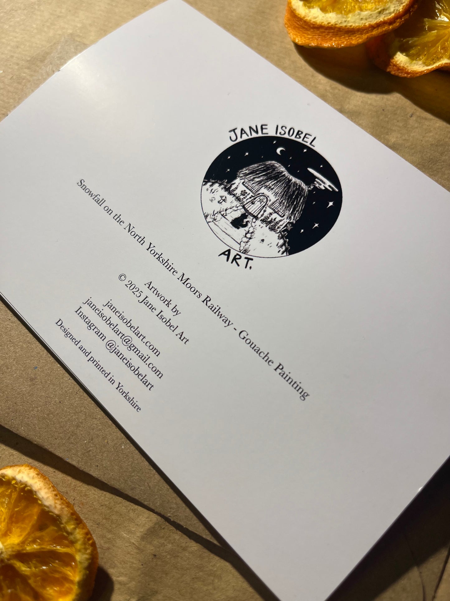 Steam Train Christmas Card